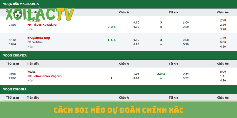 Cách soi kèo dự đoán chính xác